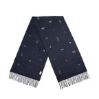 Gucci Silk Cashmere Embroidered Scarf (SHF-22576)