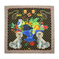 Gucci Silk Dogs and Vase 90cm Scarf