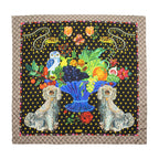 Gucci Silk Dogs and Vase 90cm Scarf