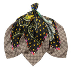 Gucci Silk Dogs and Vase 90cm Scarf