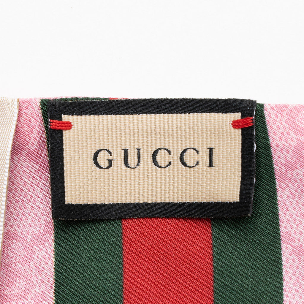 Gucci Silk GG Flora Twilly Scarf