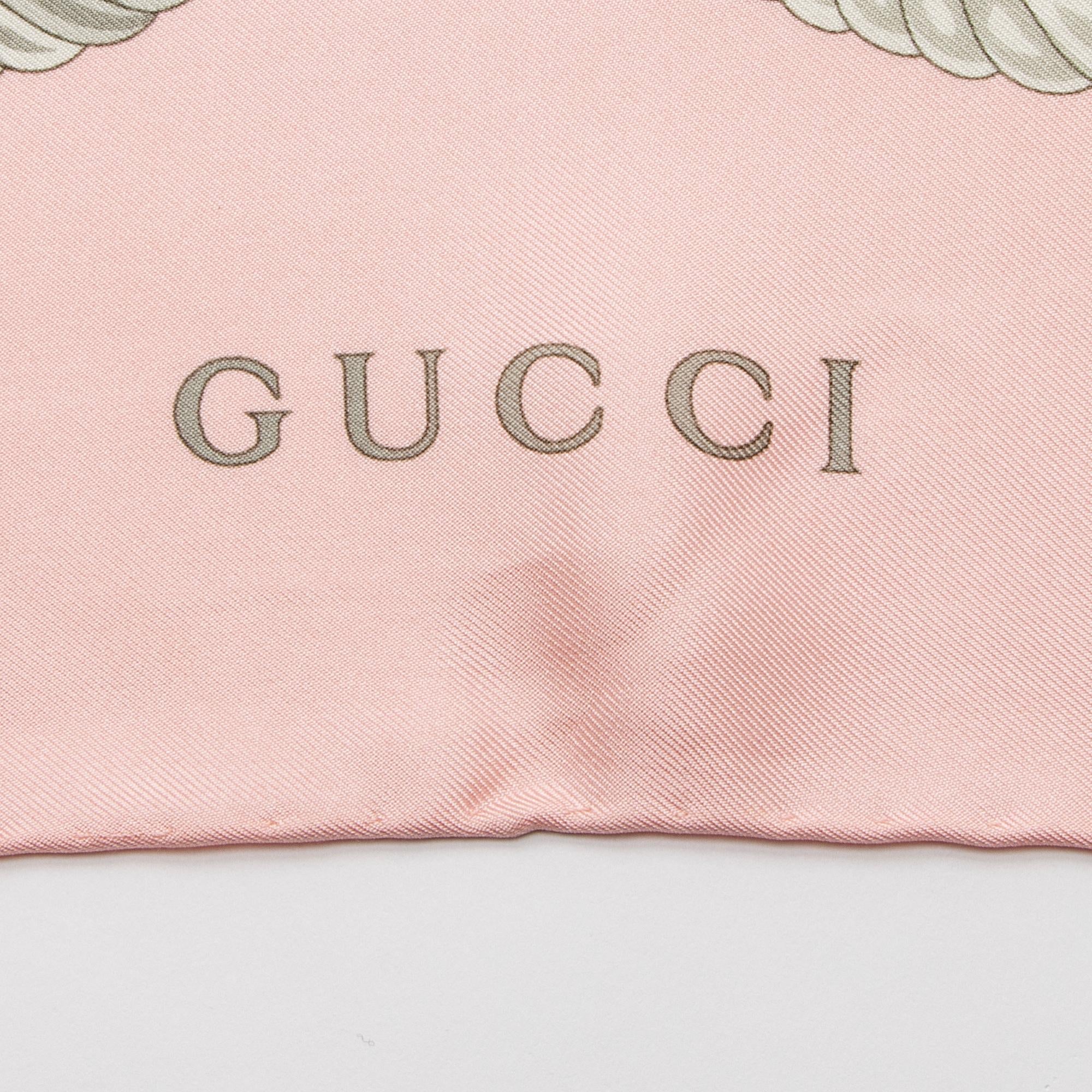 Gucci Silk Rope Print 90cm Scarf (SHF-lG8u67)