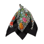 Gucci Silk Twill G Rhombus Flora 90cm Scarf (SHF-BPVhzv)