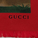 Gucci Silk Twill GG Tian 90cm Scarf (SHF-4YRsUb)