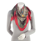 Gucci Silk Twill GG Tian 90cm Scarf (SHF-4YRsUb)