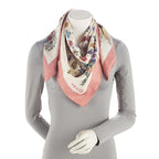 Gucci Silk Twill Interlocking G Flora 90cm Scarf (SHF-KVAcCR)