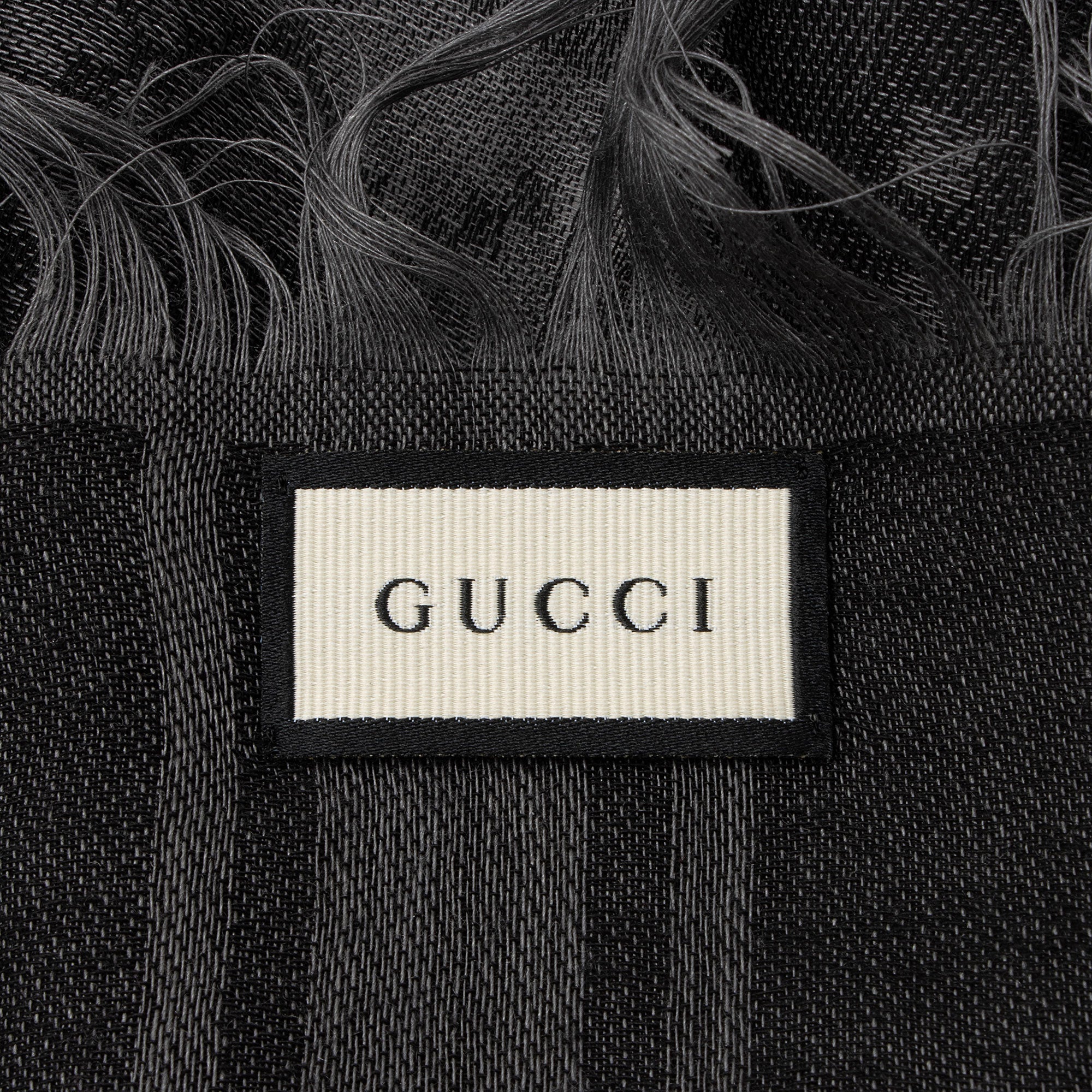 Gucci Silk Wool GG Diamante 140cm Shawl