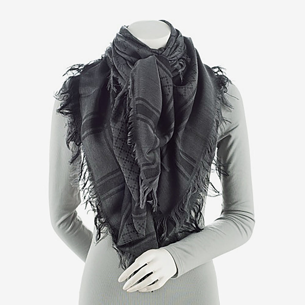 Gucci Silk Wool GG Diamante 140cm Shawl