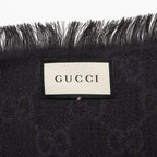 Gucci Silk Wool Monogram 140cm Shawl (SHF-sdYgHP)