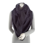 Gucci Silk Wool Monogram 140cm Shawl (SHF-sdYgHP)