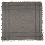 Gucci Silk Wool Monogram Diamante 140cm Shawl (SHF-ZU4gQZ)