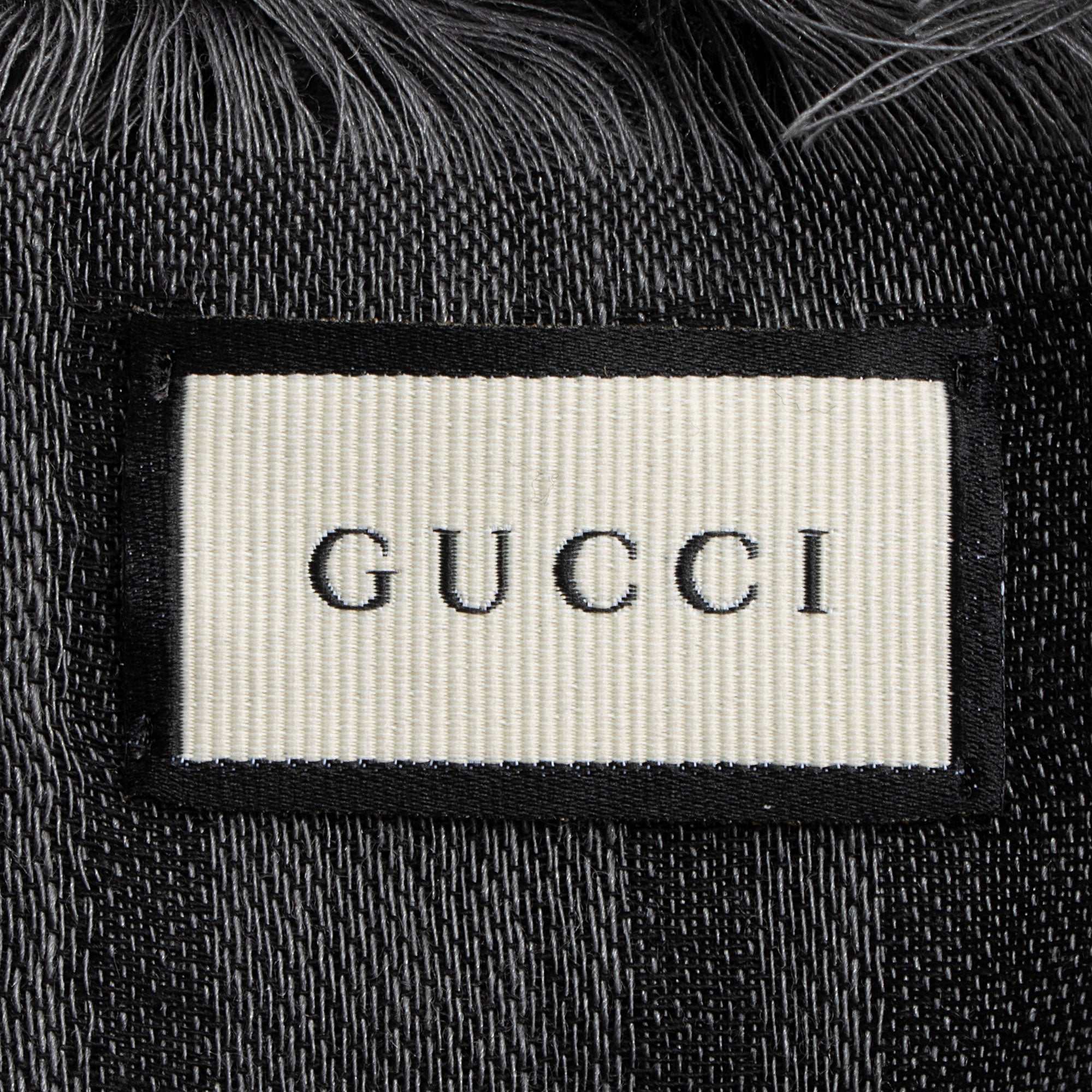Gucci Silk Wool GG Diamante 140cm Shawl