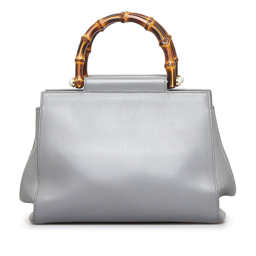 Gucci Small Bamboo Nymphaea Satchel (SHG-v3IHLK)