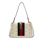 Gucci Small Bee Star Sylvie Satchel (SHG-3HcVoI)