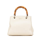 Gucci Small Calfskin Bamboo Shopper Satchel