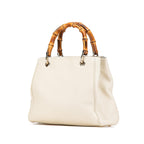 Gucci Small Calfskin Bamboo Shopper Satchel