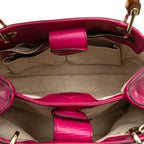 Gucci Small Calfskin Bamboo Shopper Satchel