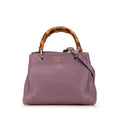 Gucci Small Calfskin Bamboo Shopper Satchel