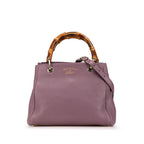 Gucci Small Calfskin Bamboo Shopper Satchel