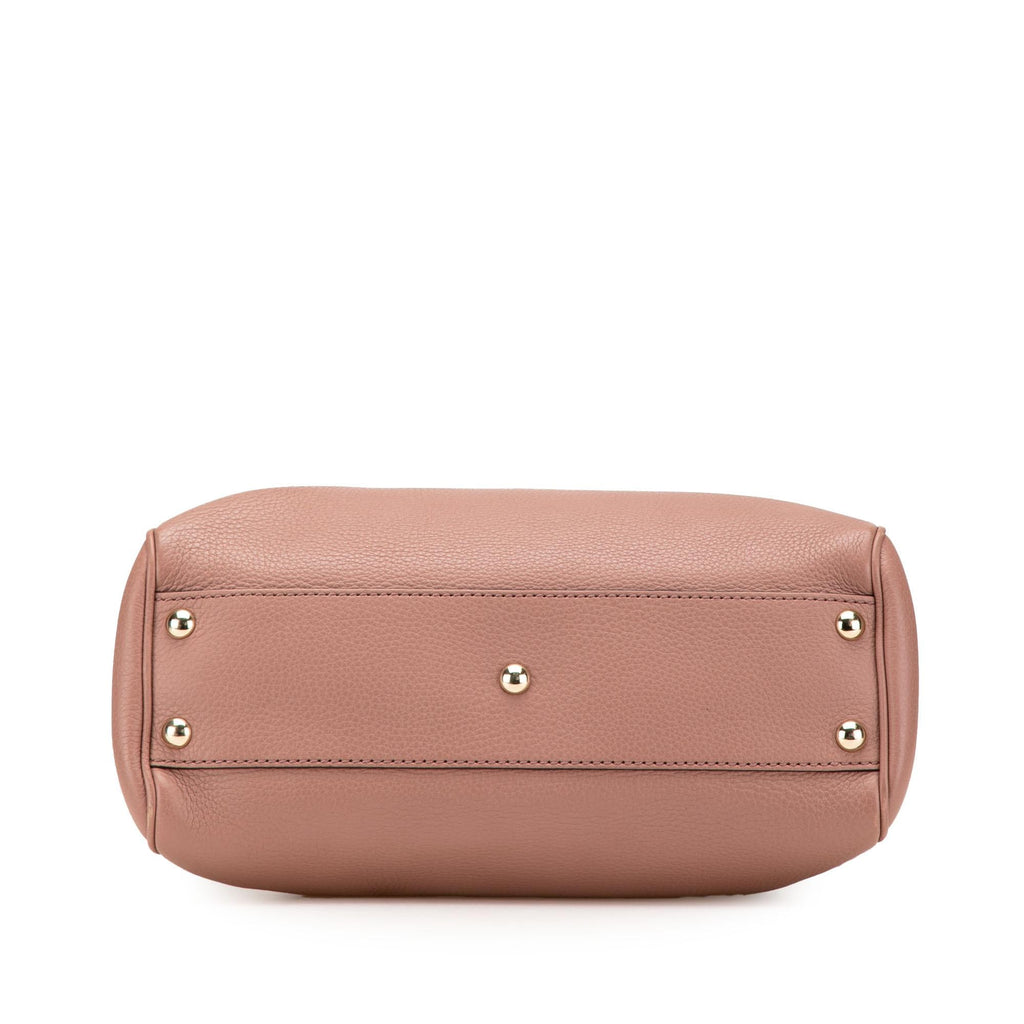 Gucci Small Calfskin Bamboo Shopper Satchel