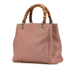 Gucci Small Calfskin Bamboo Shopper Satchel