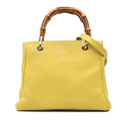 Gucci Small Calfskin Bamboo Shopper Satchel
