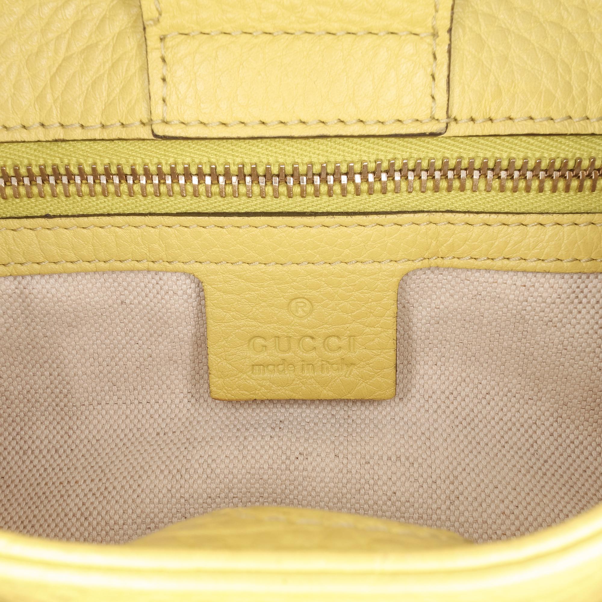 Gucci Small Calfskin Bamboo Shopper Satchel