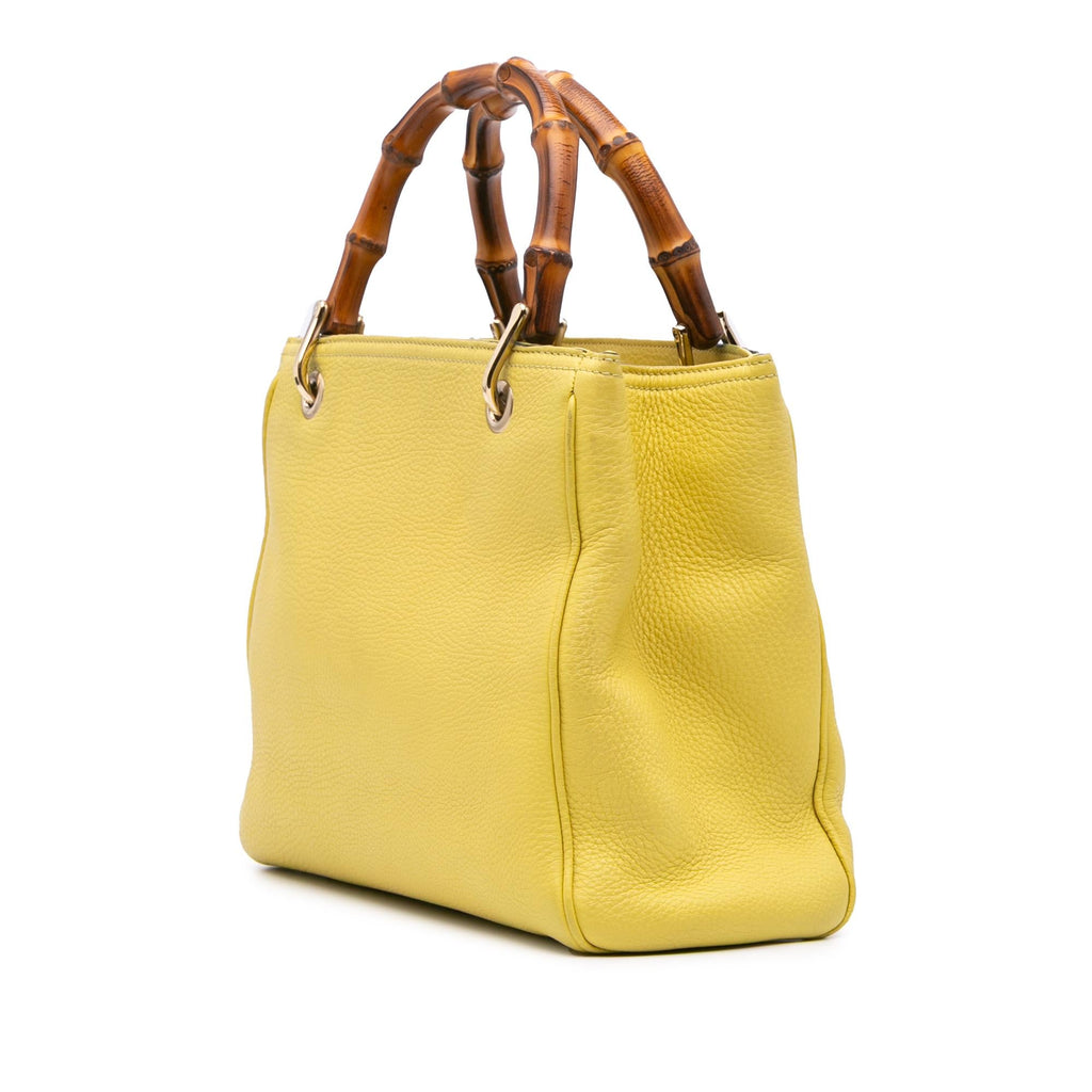 Gucci Small Calfskin Bamboo Shopper Satchel