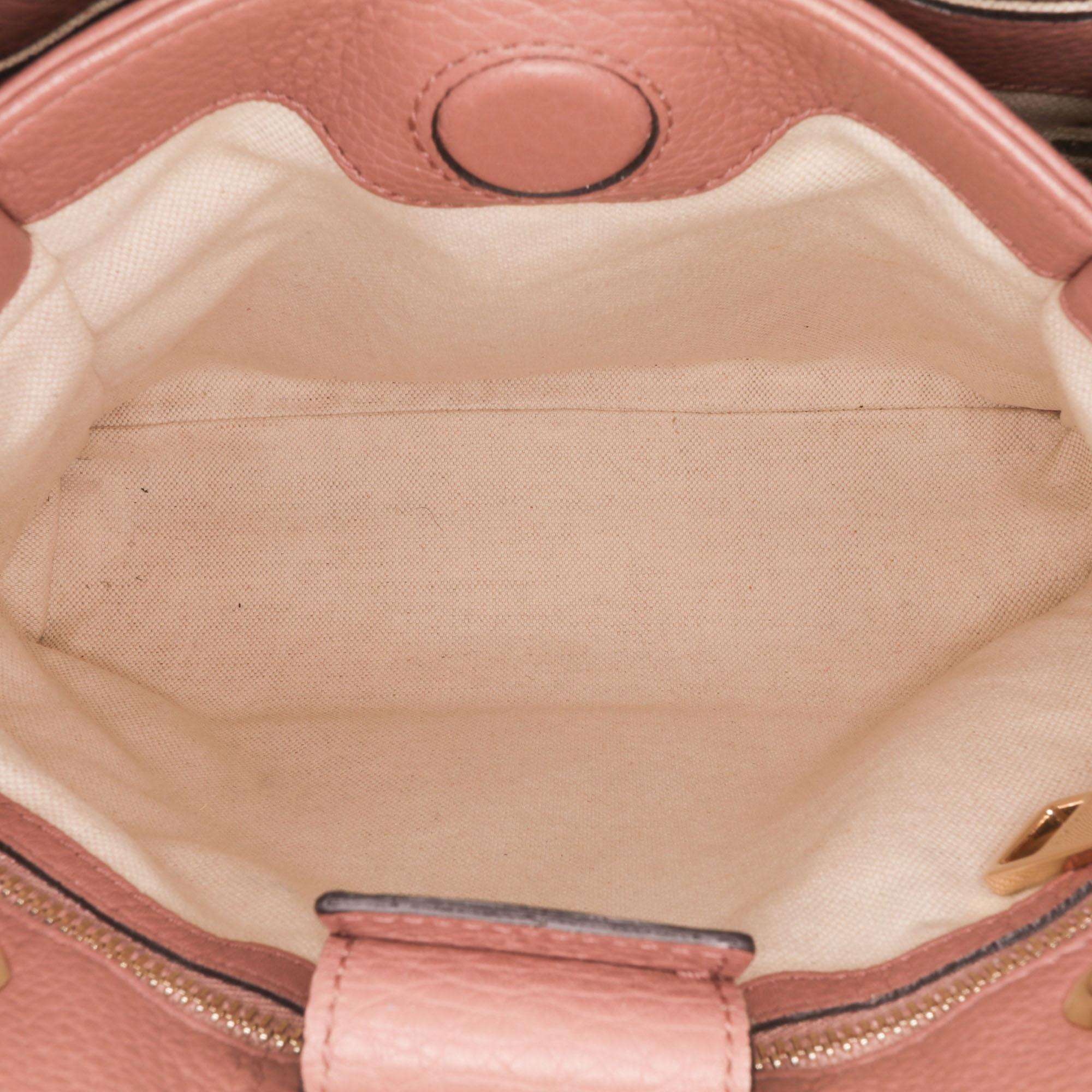 Gucci Small Calfskin Bamboo Shopper Satchel