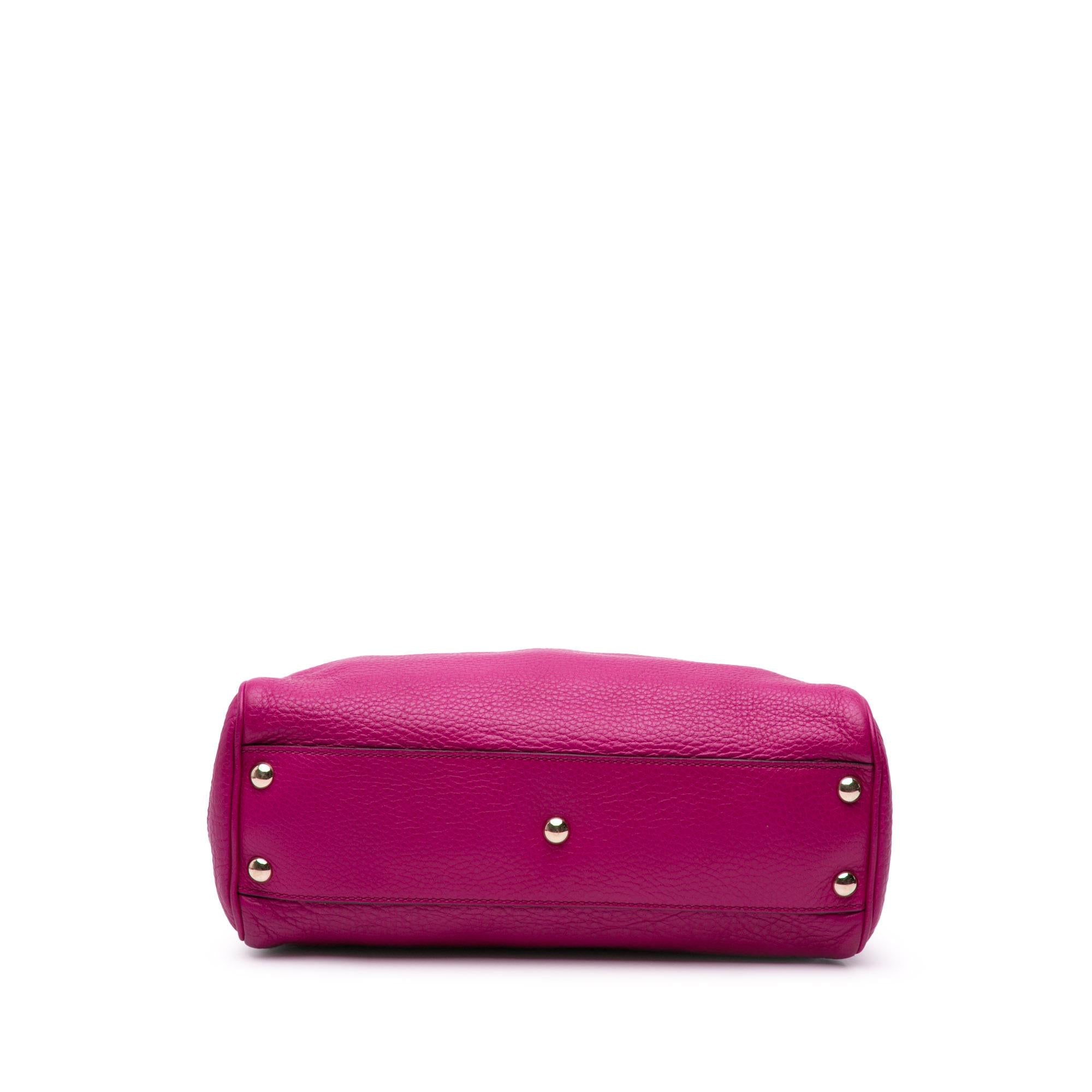 Gucci Small Calfskin Bamboo Shopper Satchel