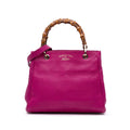 Gucci Small Calfskin Bamboo Shopper Satchel
