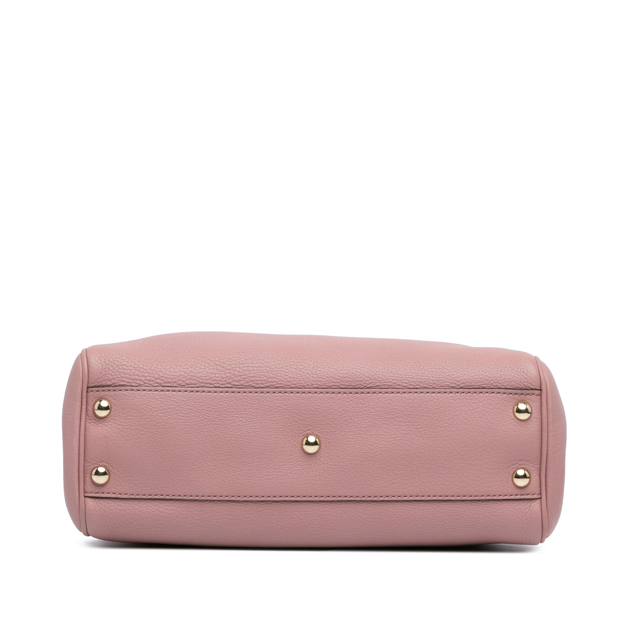 Gucci Small Calfskin Bamboo Shopper Satchel