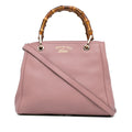 Gucci Small Calfskin Bamboo Shopper Satchel