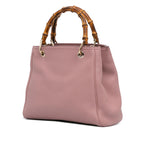 Gucci Small Calfskin Bamboo Shopper Satchel