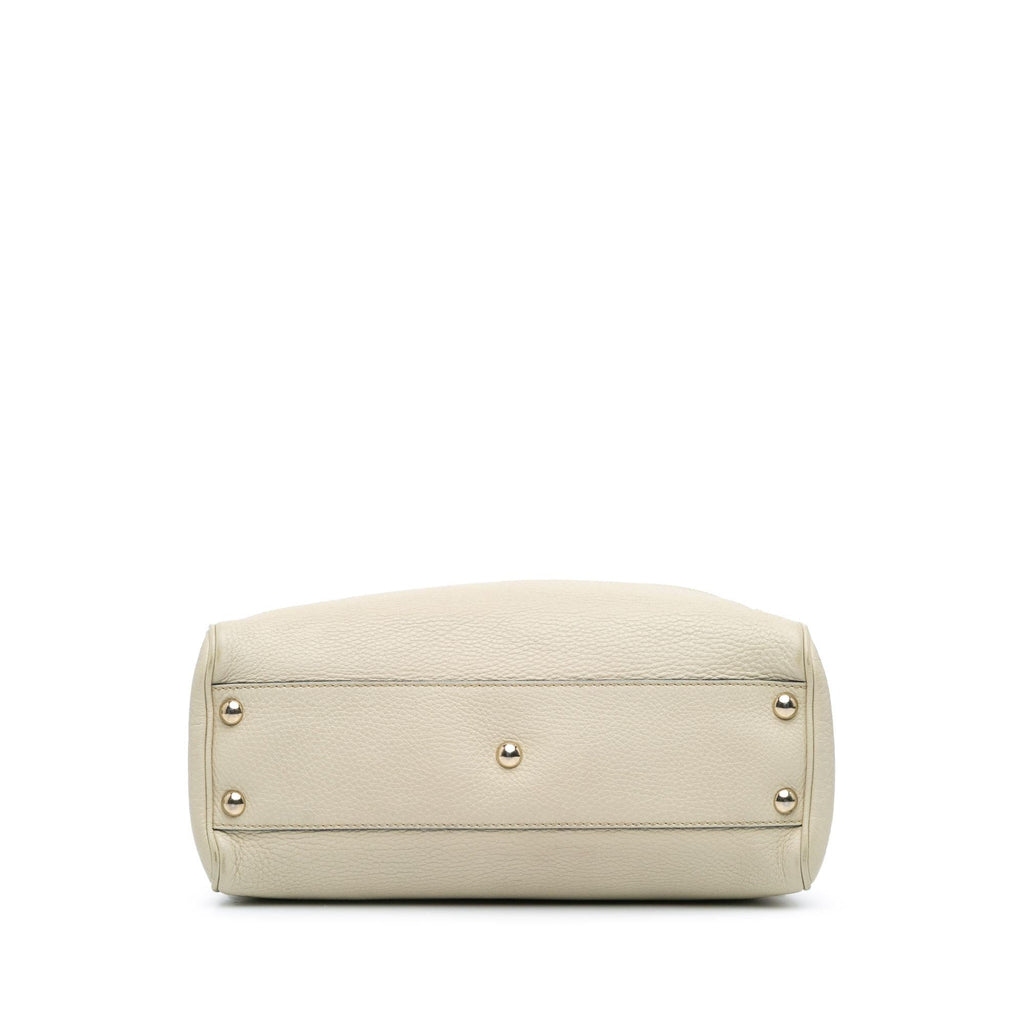 Gucci Small Calfskin Bamboo Shopper Satchel