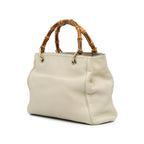 Gucci Small Calfskin Bamboo Shopper Satchel