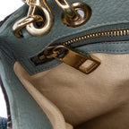 Gucci Small Calfskin Bamboo Shopper Satchel