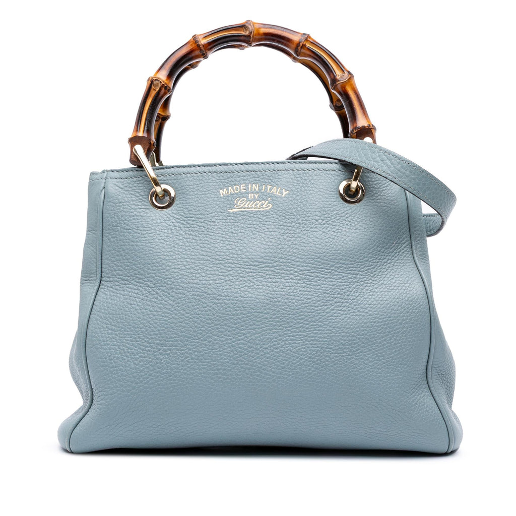 Gucci Small Calfskin Bamboo Shopper Satchel