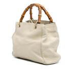 Gucci Small Calfskin Bamboo Shopper Satchel