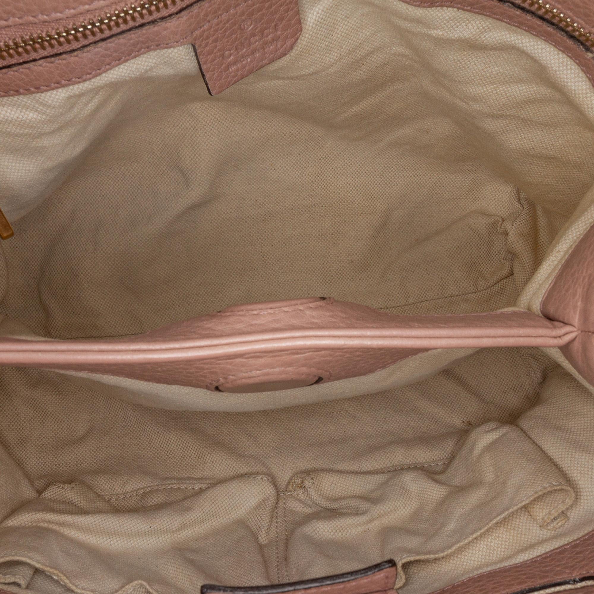 Gucci Small Calfskin Bamboo Shopper Satchel