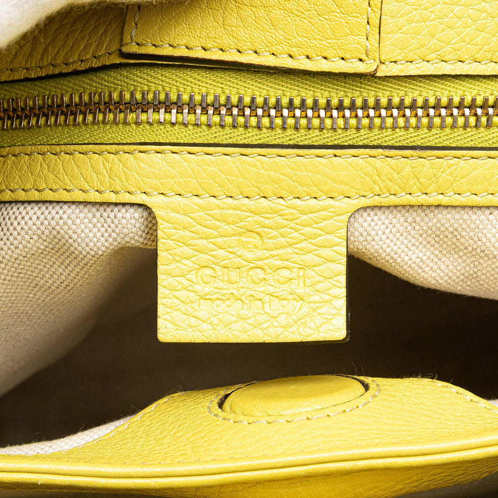 Gucci Small Calfskin Bamboo Shopper Satchel
