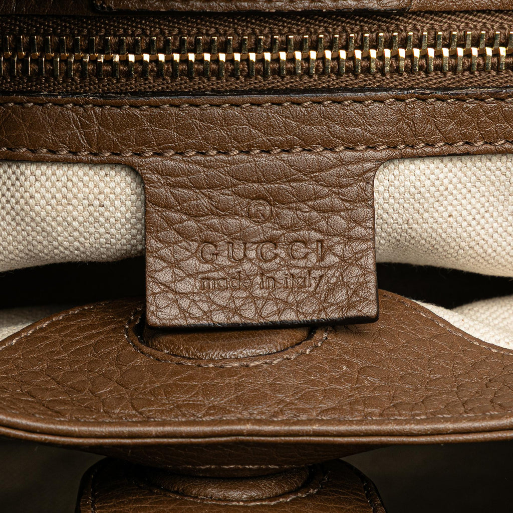 Gucci Small Calfskin Bamboo Shopper Satchel