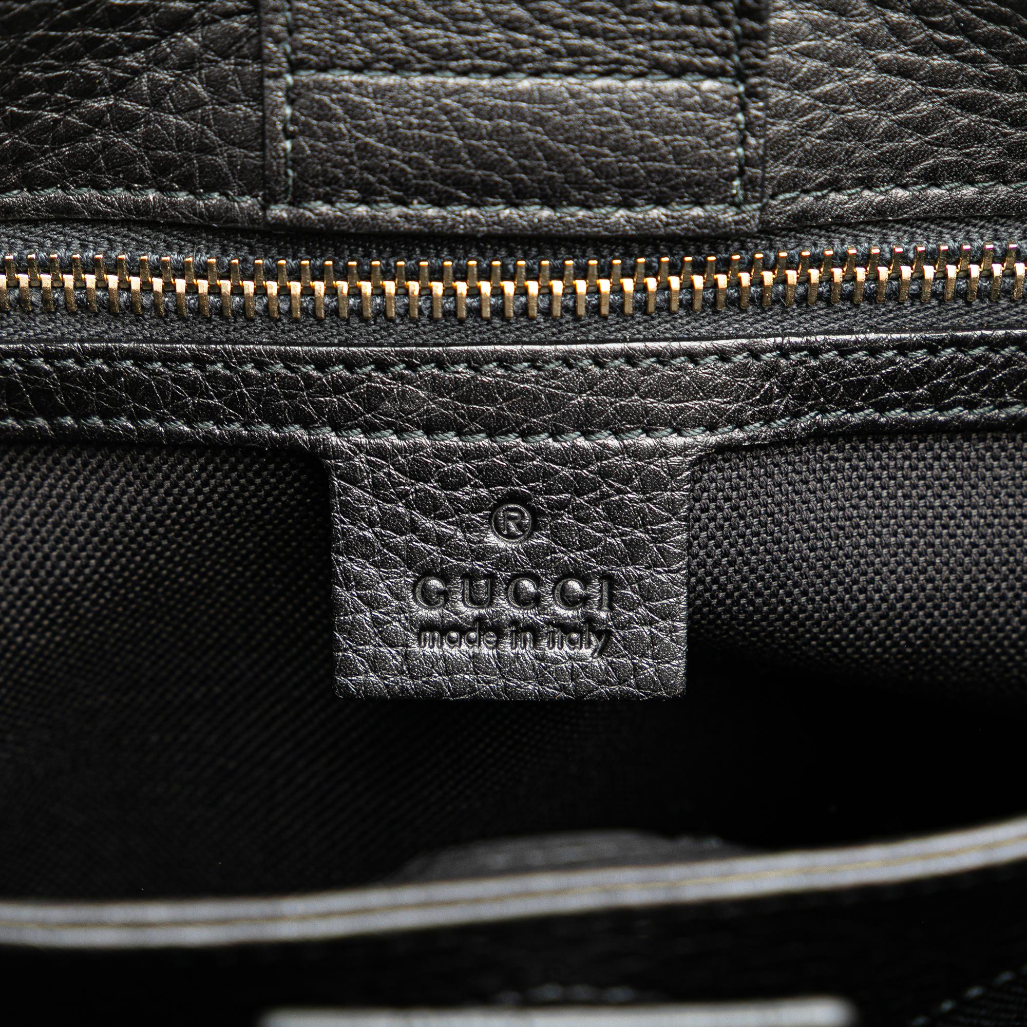 Gucci Small Calfskin Bamboo Shopper Satchel
