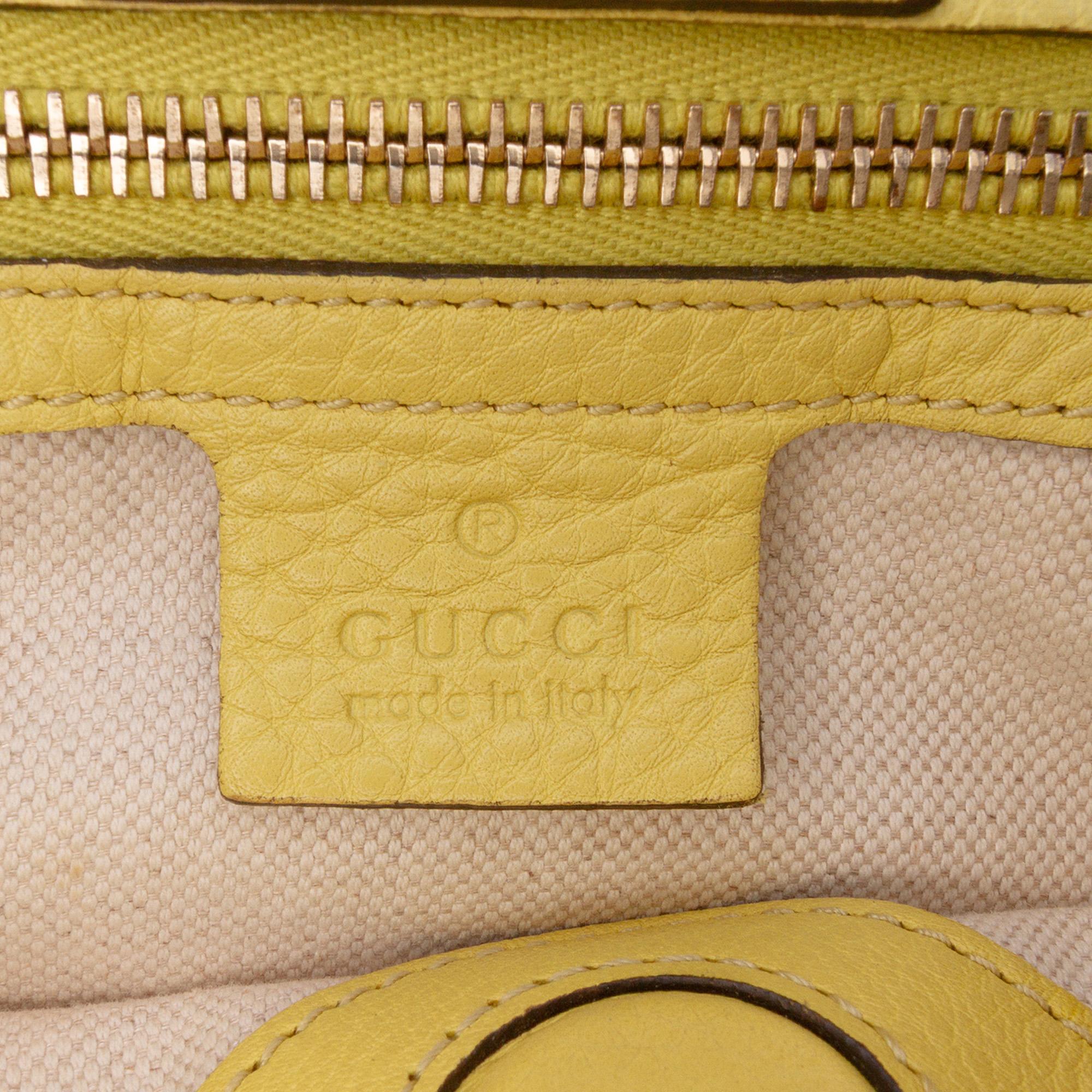 Gucci Small Calfskin Bamboo Shopper Satchel