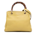 Gucci Small Calfskin Bamboo Shopper Satchel