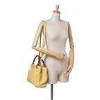 Gucci Small Calfskin Bamboo Shopper Satchel