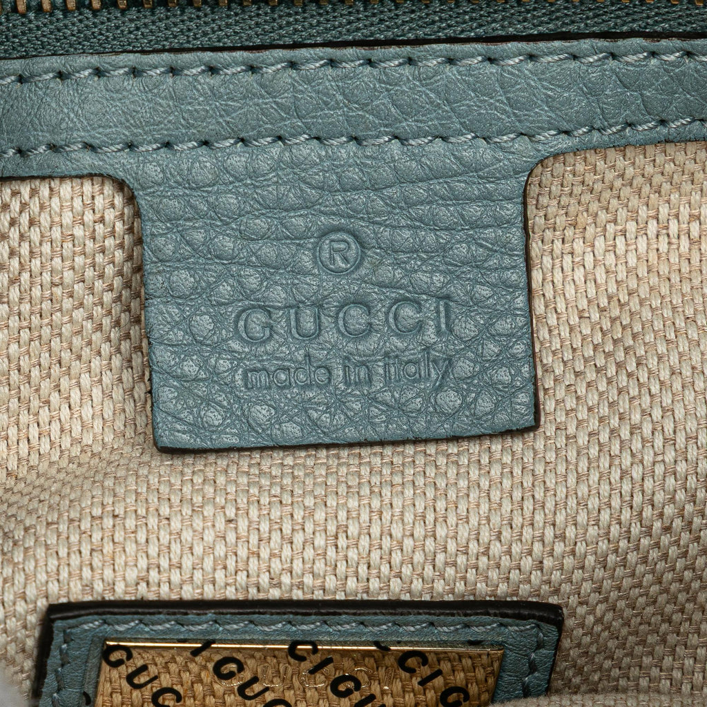 Gucci Small Canvas Flora Bamboo Shopper Satchel