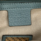 Gucci Small Canvas Flora Bamboo Shopper Satchel