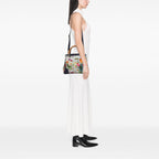 Gucci Small Canvas Flora Bamboo Shopper Satchel