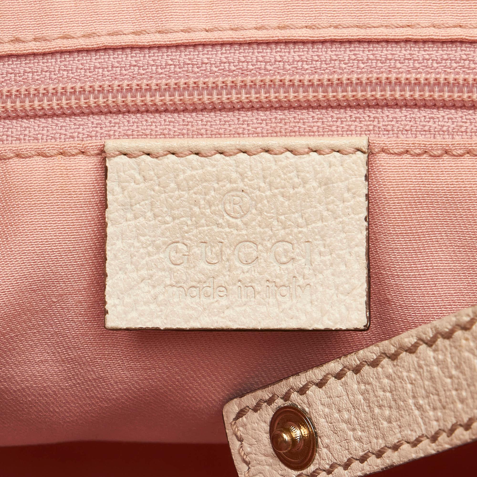 Gucci Small D-Ring Leather Tote Bag (SHG-32490)